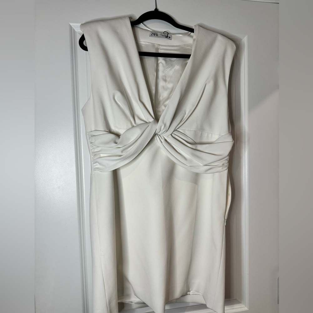 Zara Cream Satin Blouse